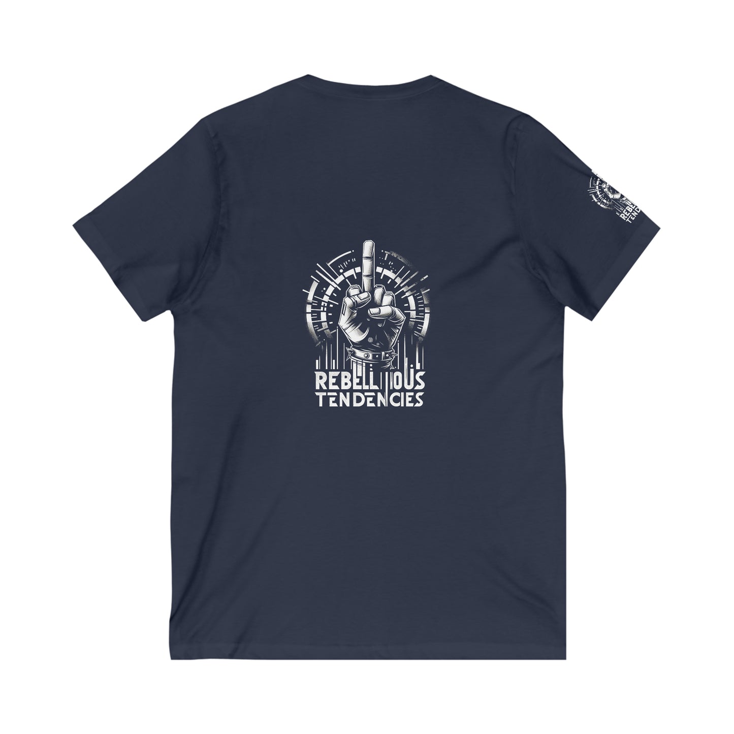 Reble-Finger-Tee Unisex V-Neck-Tee