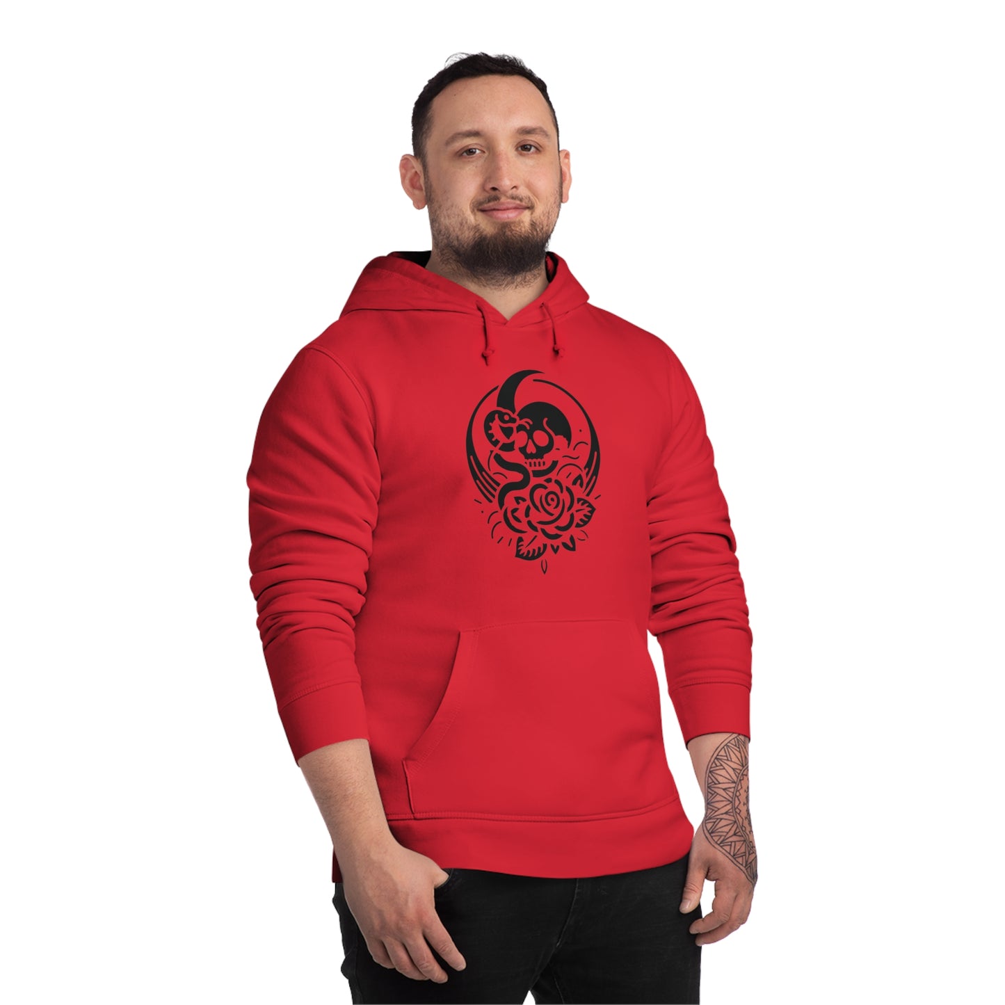 Eco-Rebe Skull Unisex Drummer Hoodie