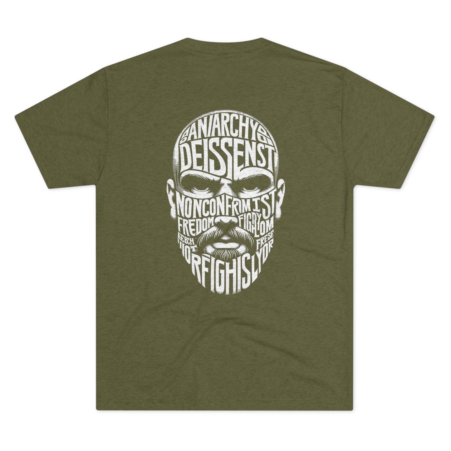 Non-Conformist Talking Head Face Tee | Comfortable Tri-Blend T-Shirt