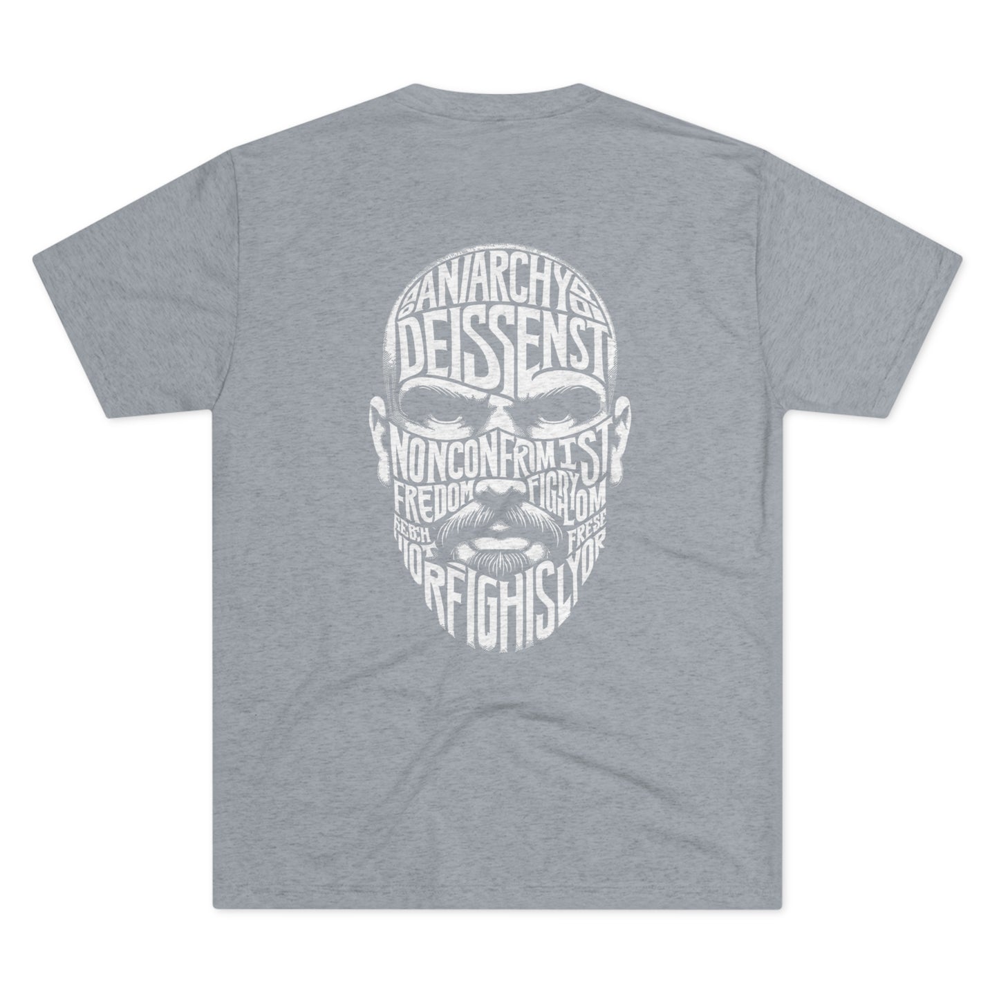 Non-Conformist Talking Head Face Tee | Comfortable Tri-Blend T-Shirt