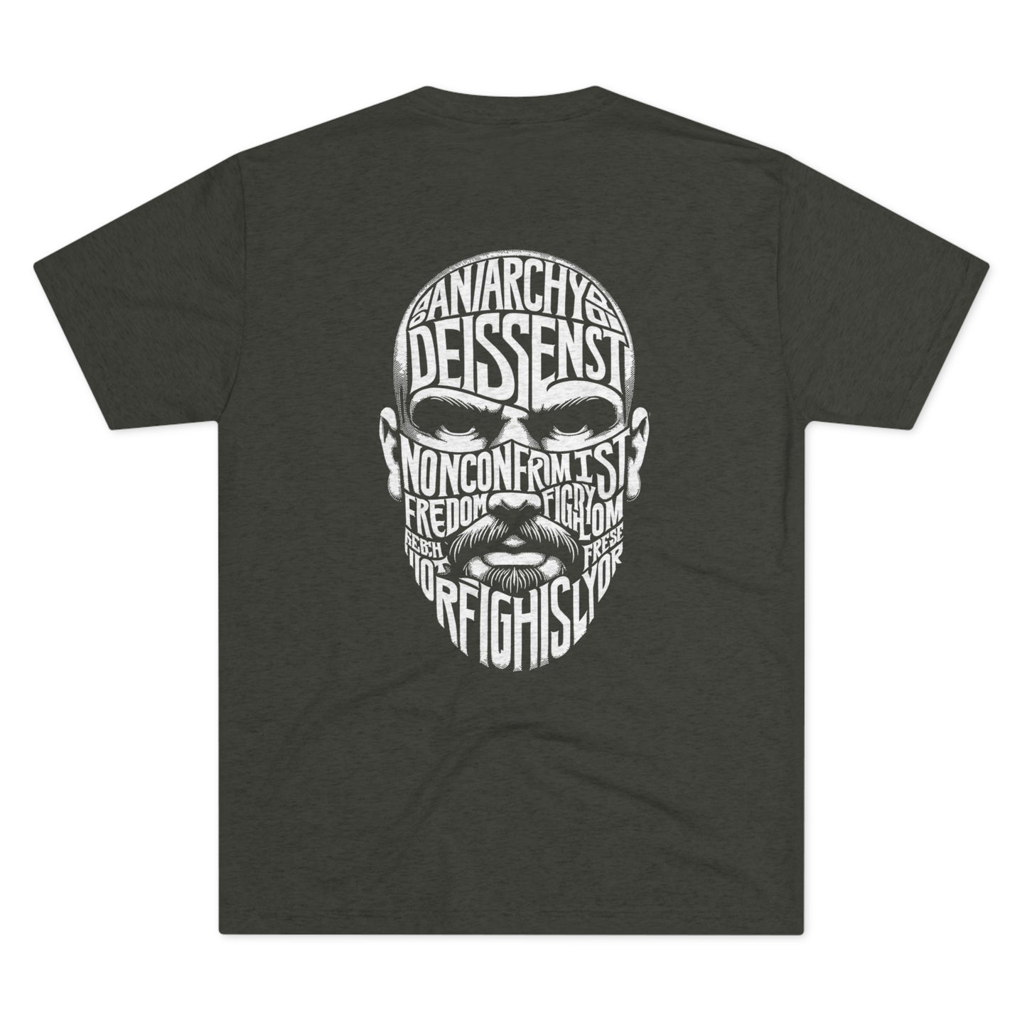 Non-Conformist Talking Head Face Tee | Comfortable Tri-Blend T-Shirt