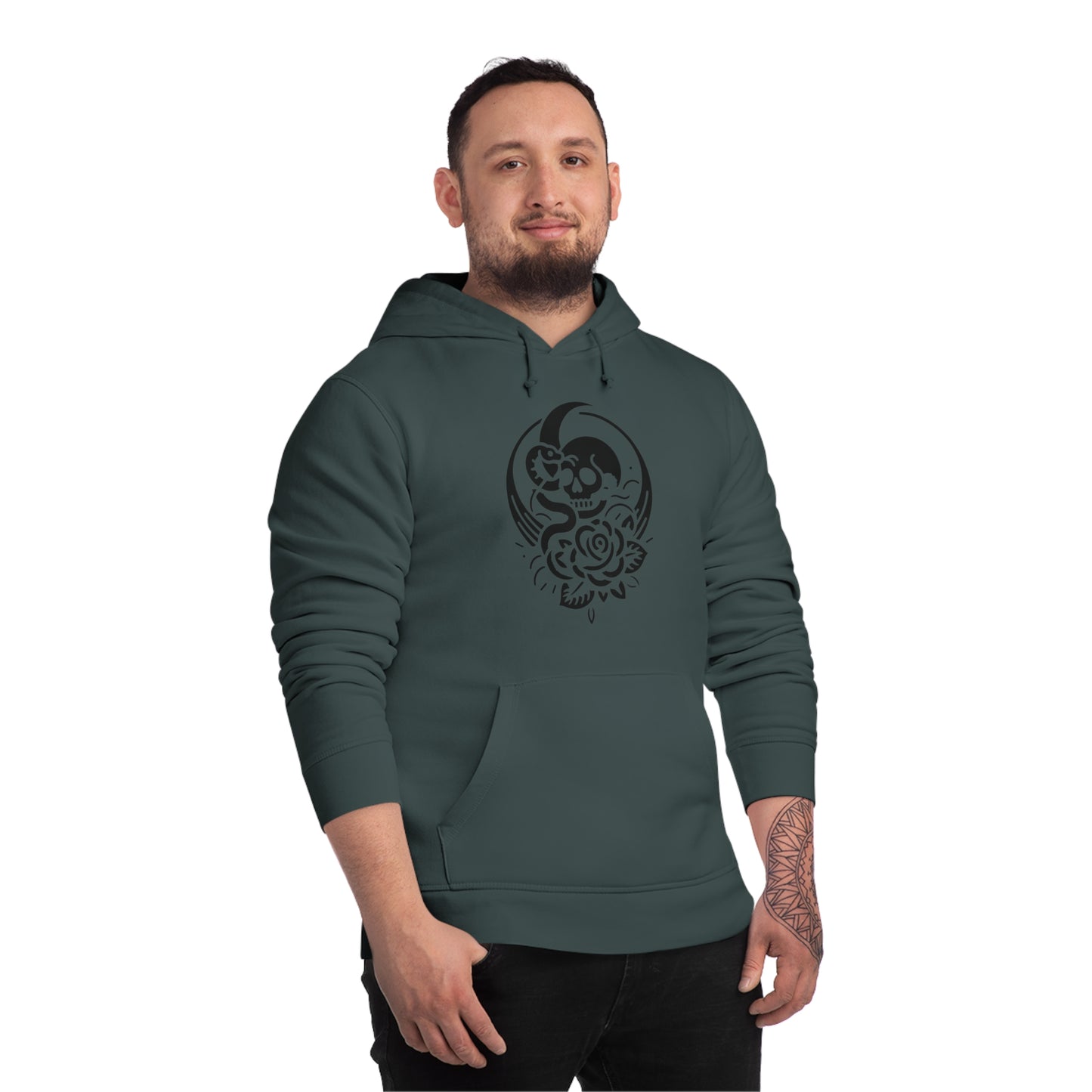 Eco-Rebe Skull Unisex Drummer Hoodie