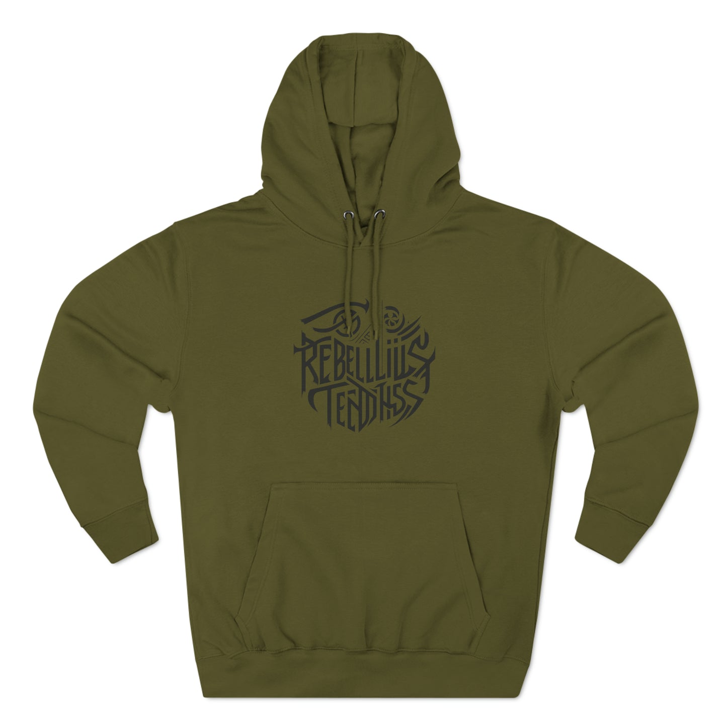 Rebellious Three-Panel Fleece Hoodie