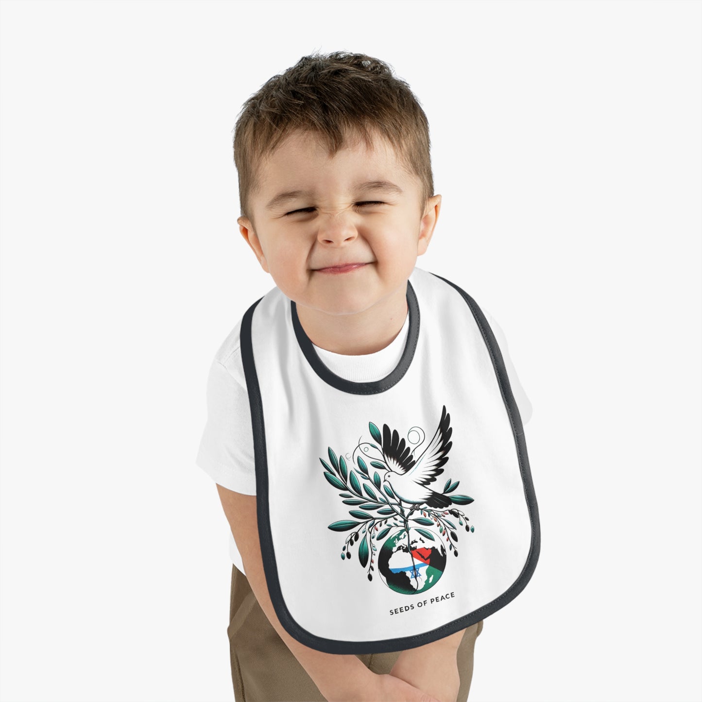 Rebellious-Baby Seeds Of Peace Bib