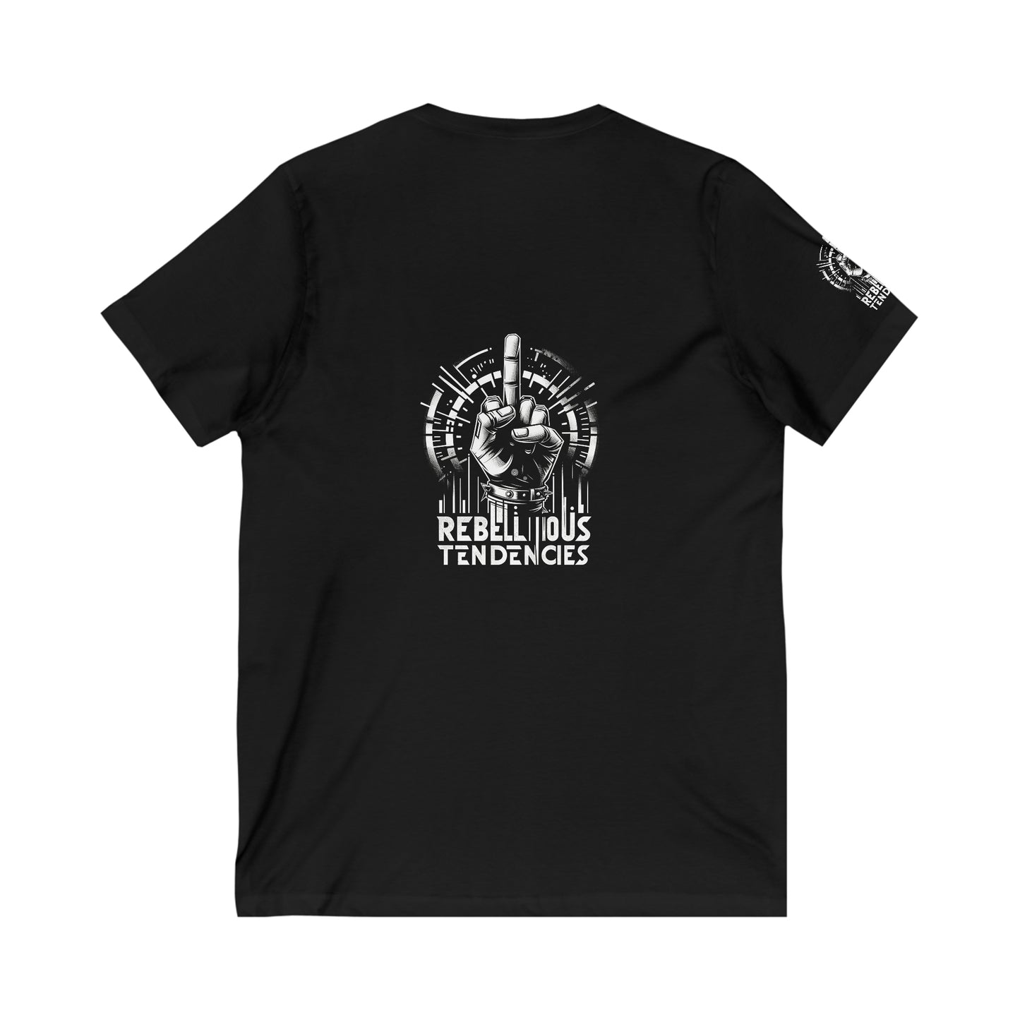 Reble-Finger-Tee Unisex V-Neck-Tee