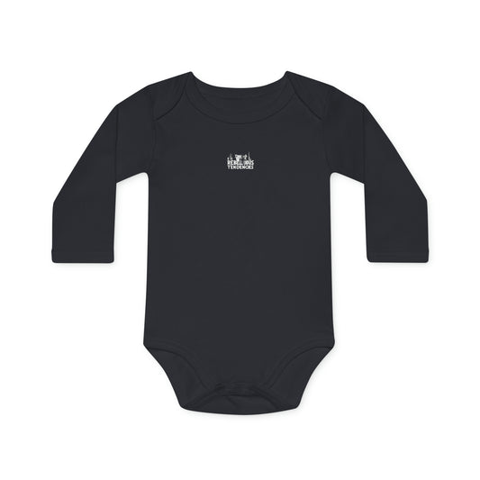 Tiny Rebel Whimsy Hug Baby Long-Sleeve Organic Bodysuit