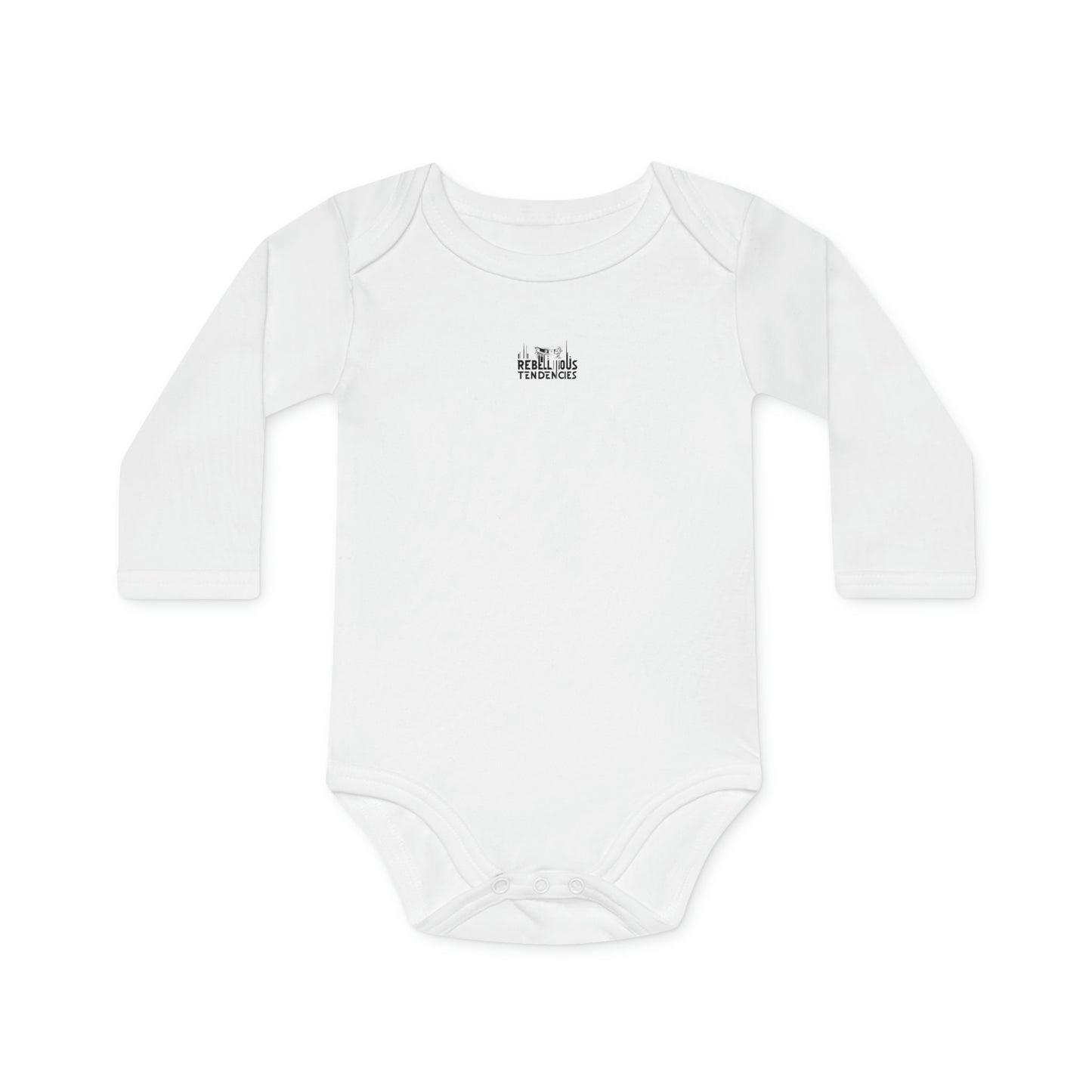 Tiny Rebel Whimsy Hug Baby Long-Sleeve Organic Bodysuit