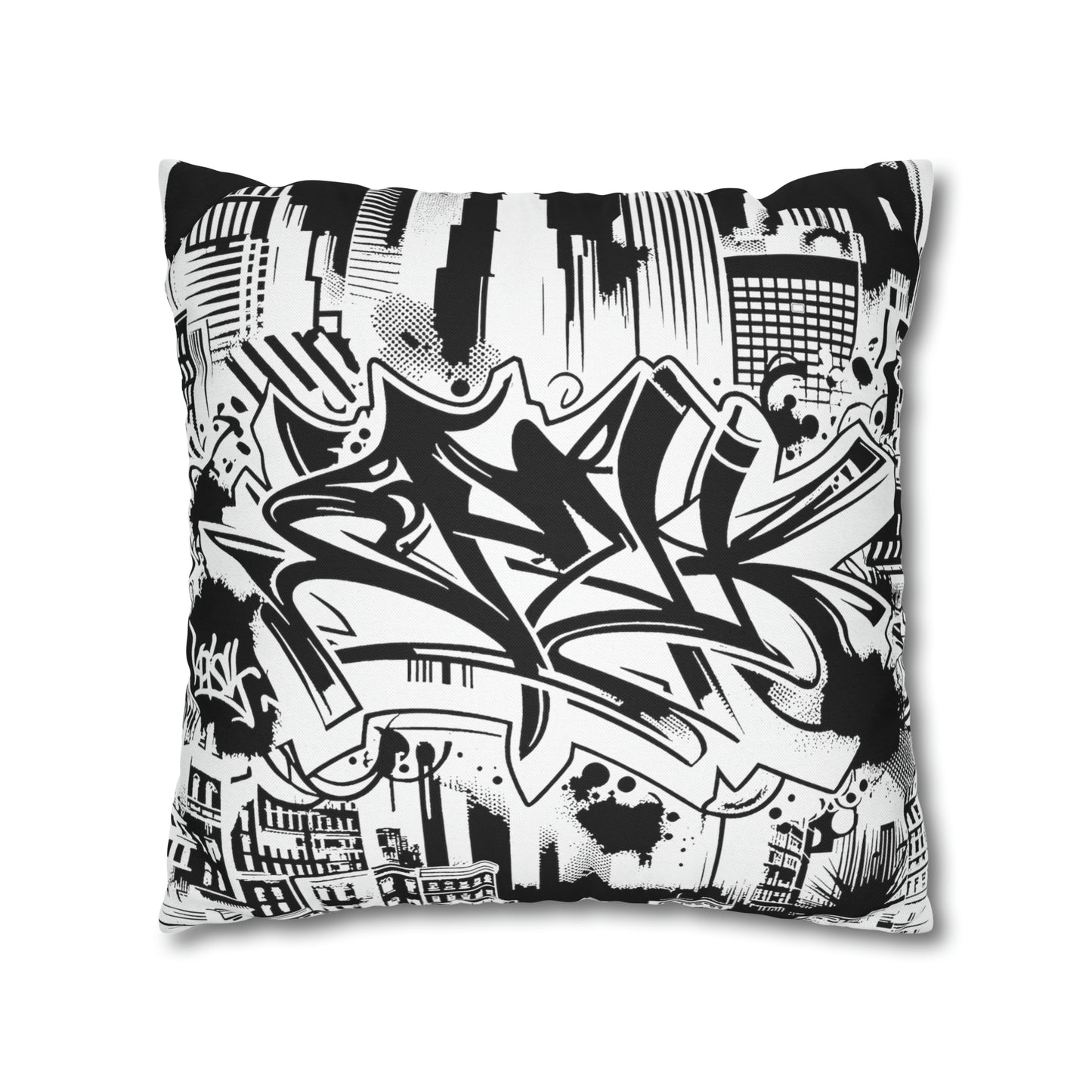 Rebel-Graffiti Square Pillow Case