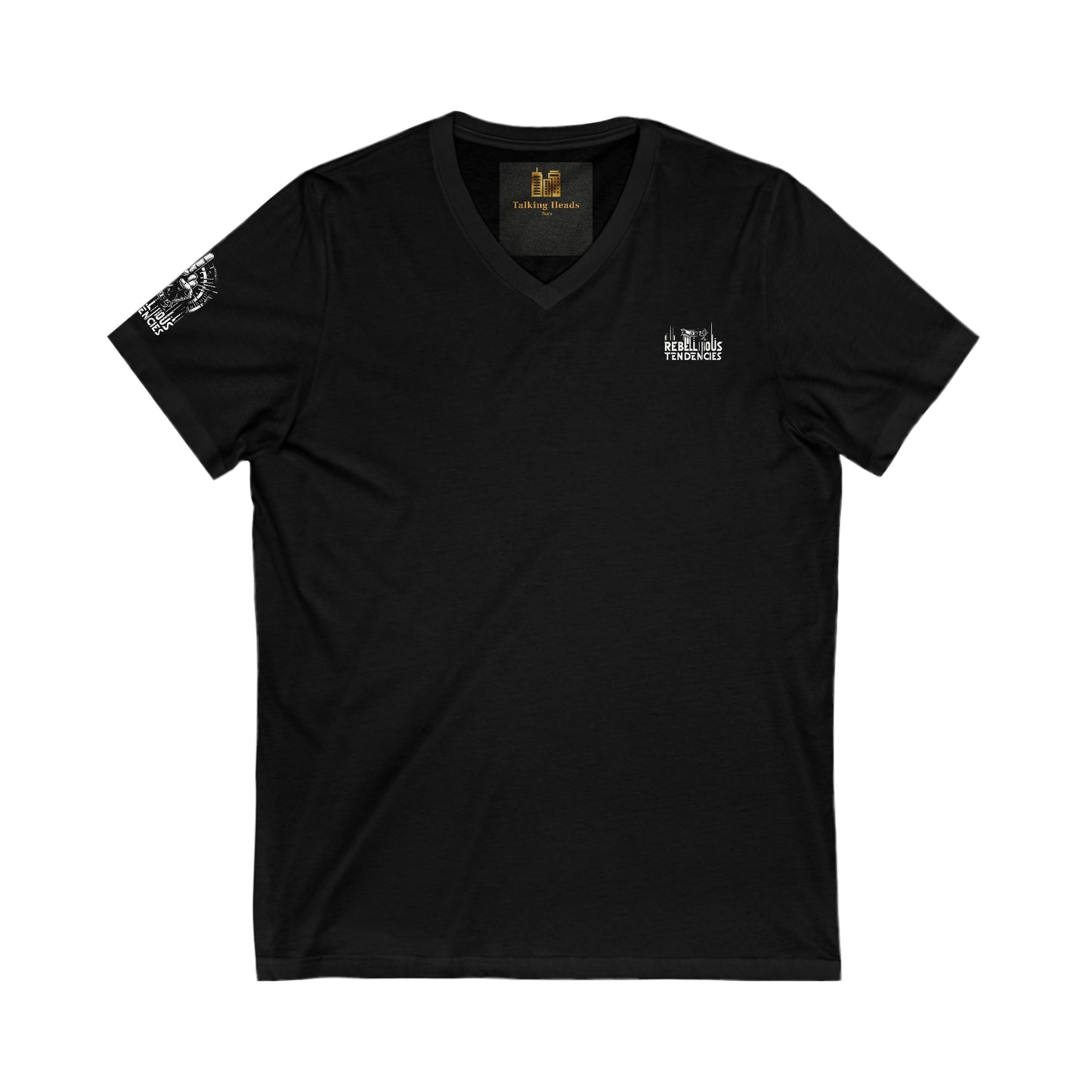Reble-Finger-Tee Unisex V-Neck-Tee