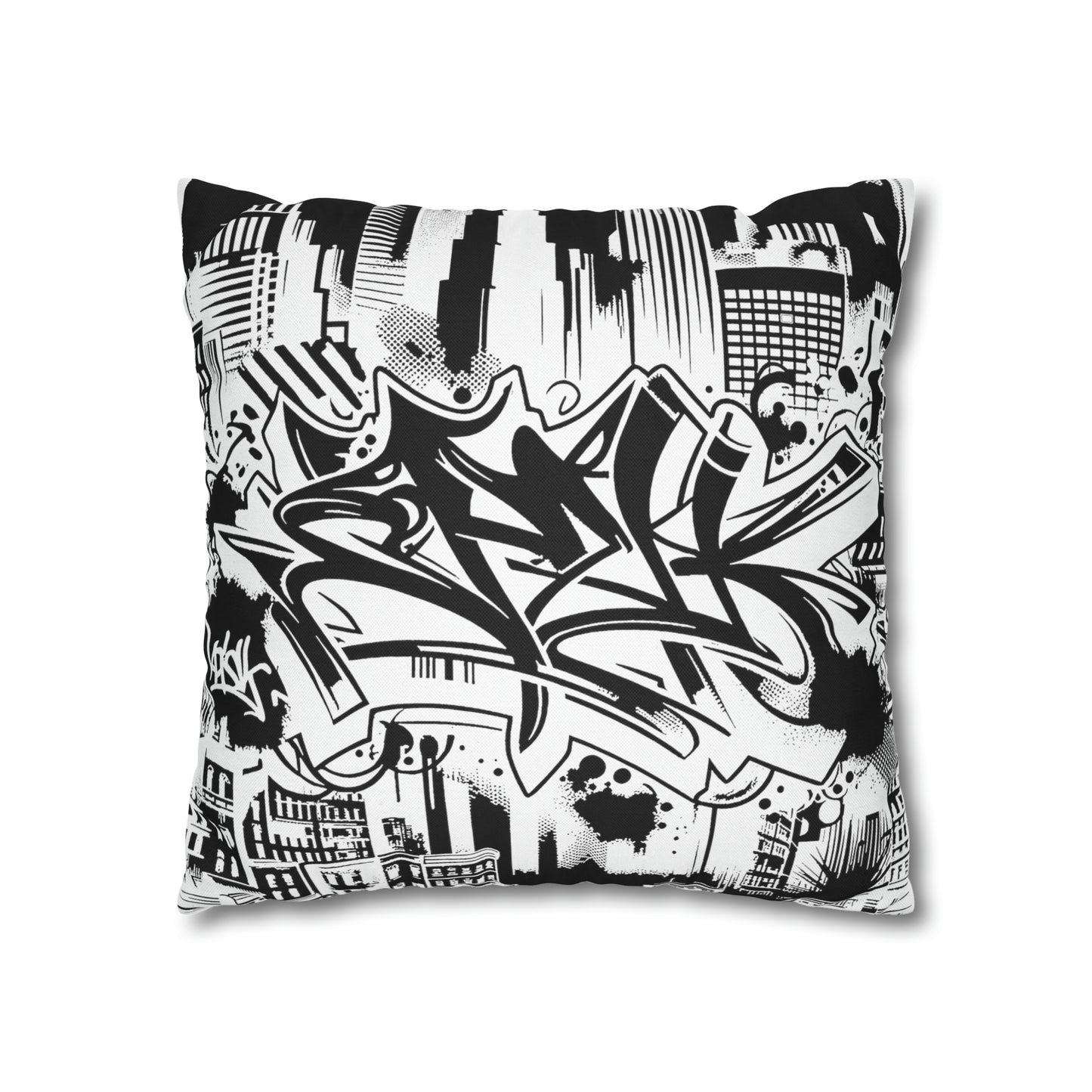 Rebel-Graffiti Square Pillow Case