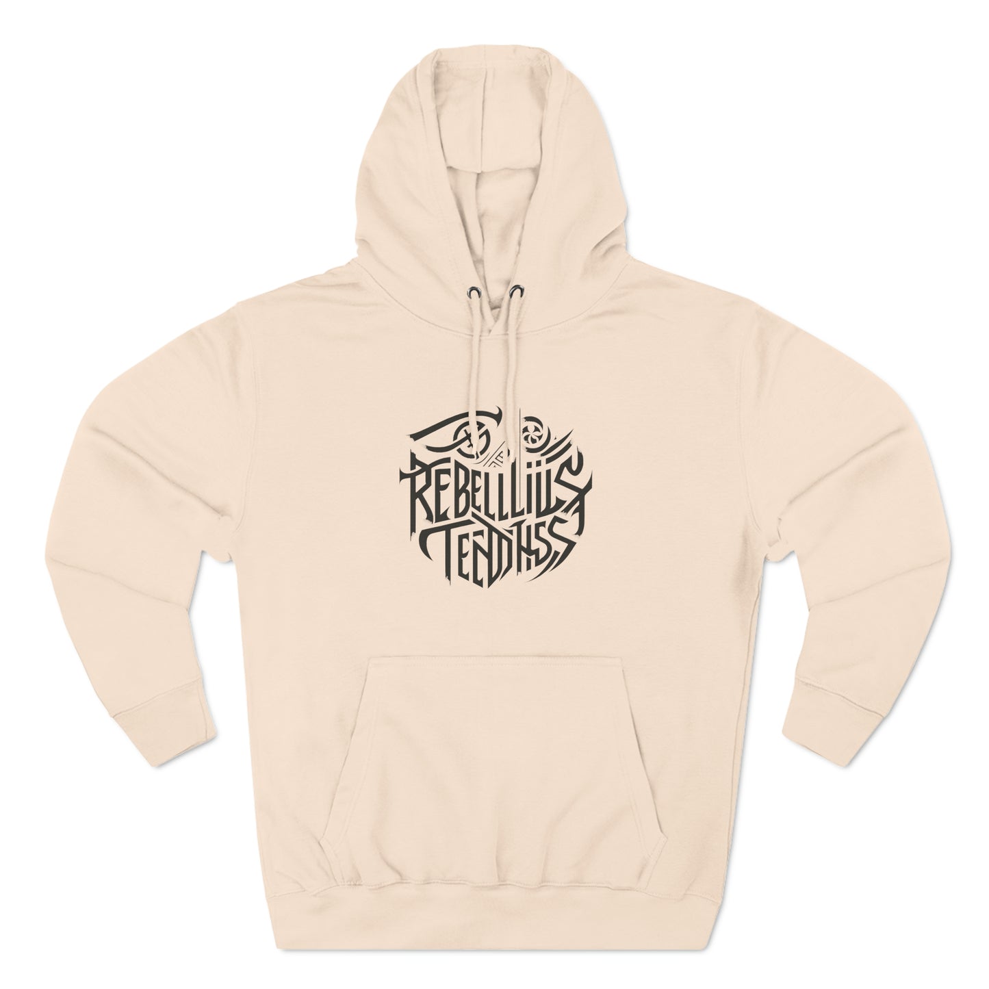 Rebellious Three-Panel Fleece Hoodie