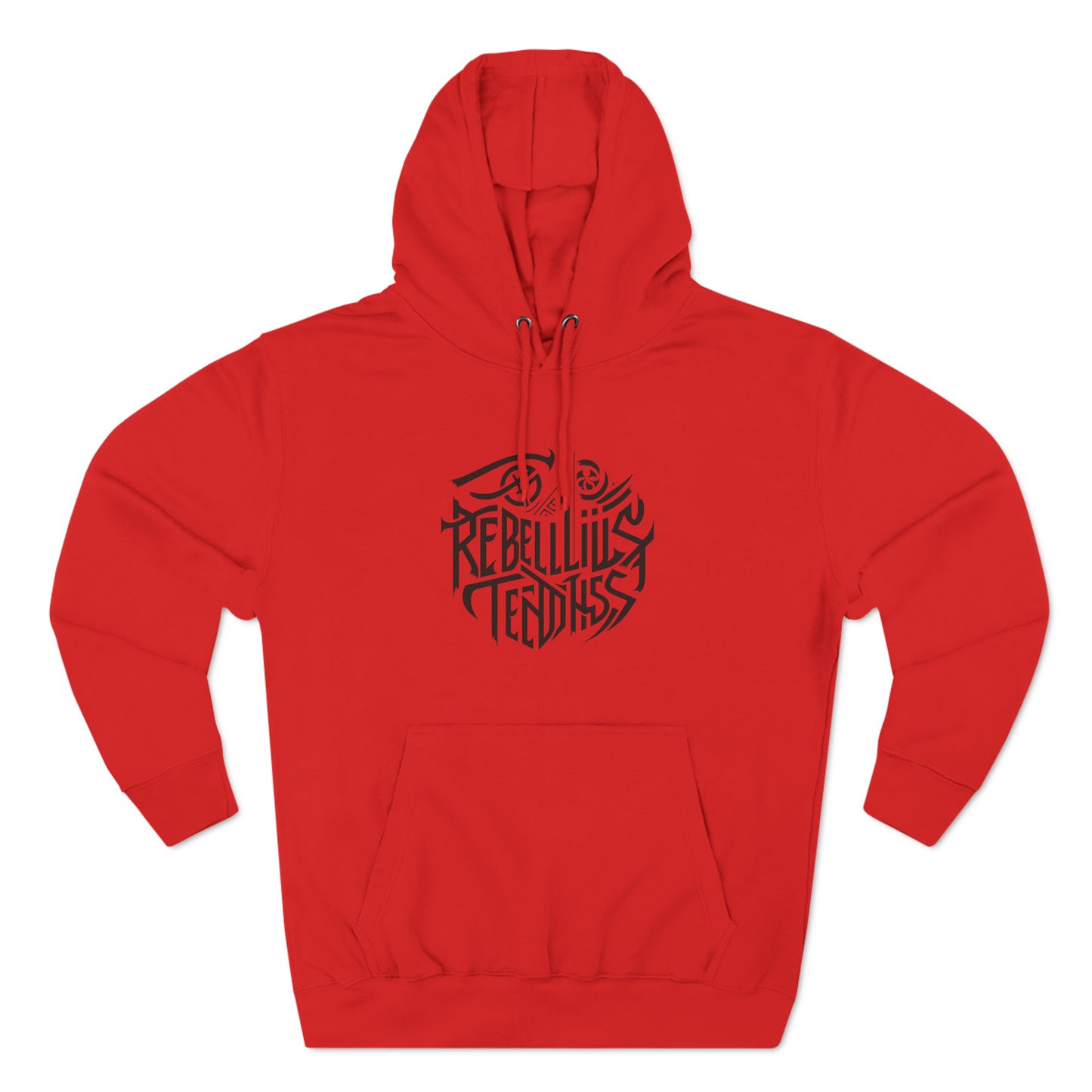 Rebellious Three-Panel Fleece Hoodie