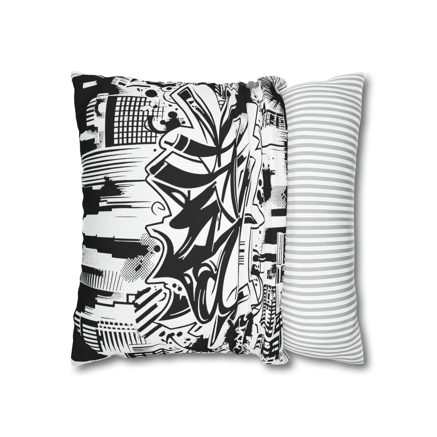 Rebel-Graffiti Square Pillow Case