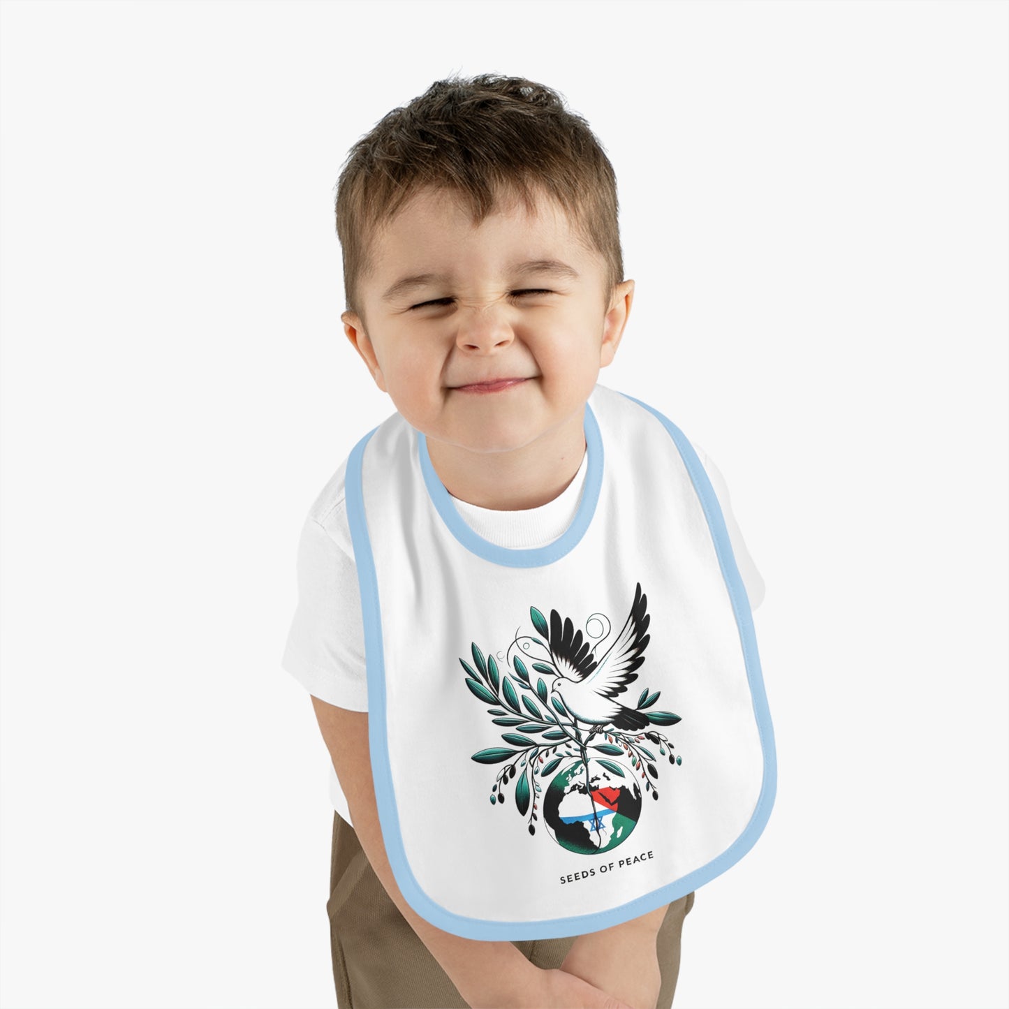 Rebellious-Baby Seeds Of Peace Bib