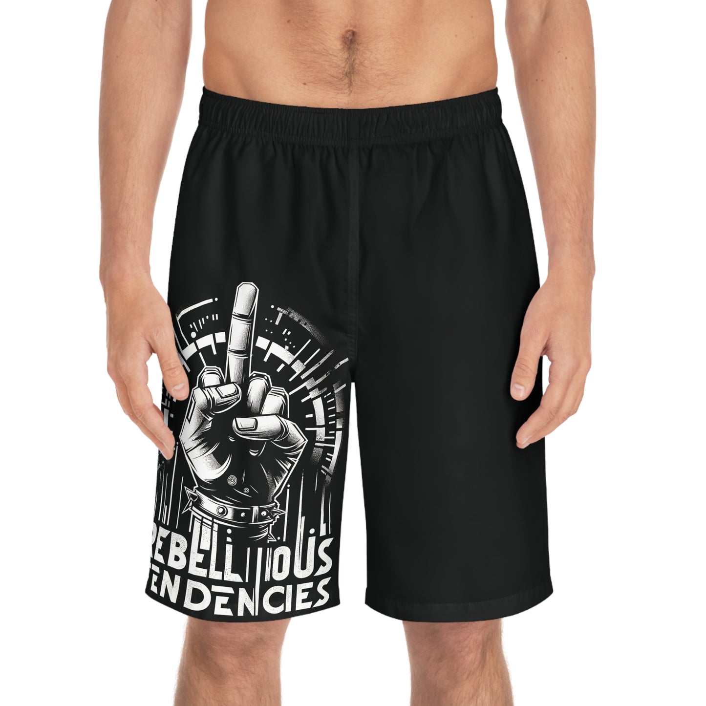 Rebel-Swimwear Board Shorts (AOP)