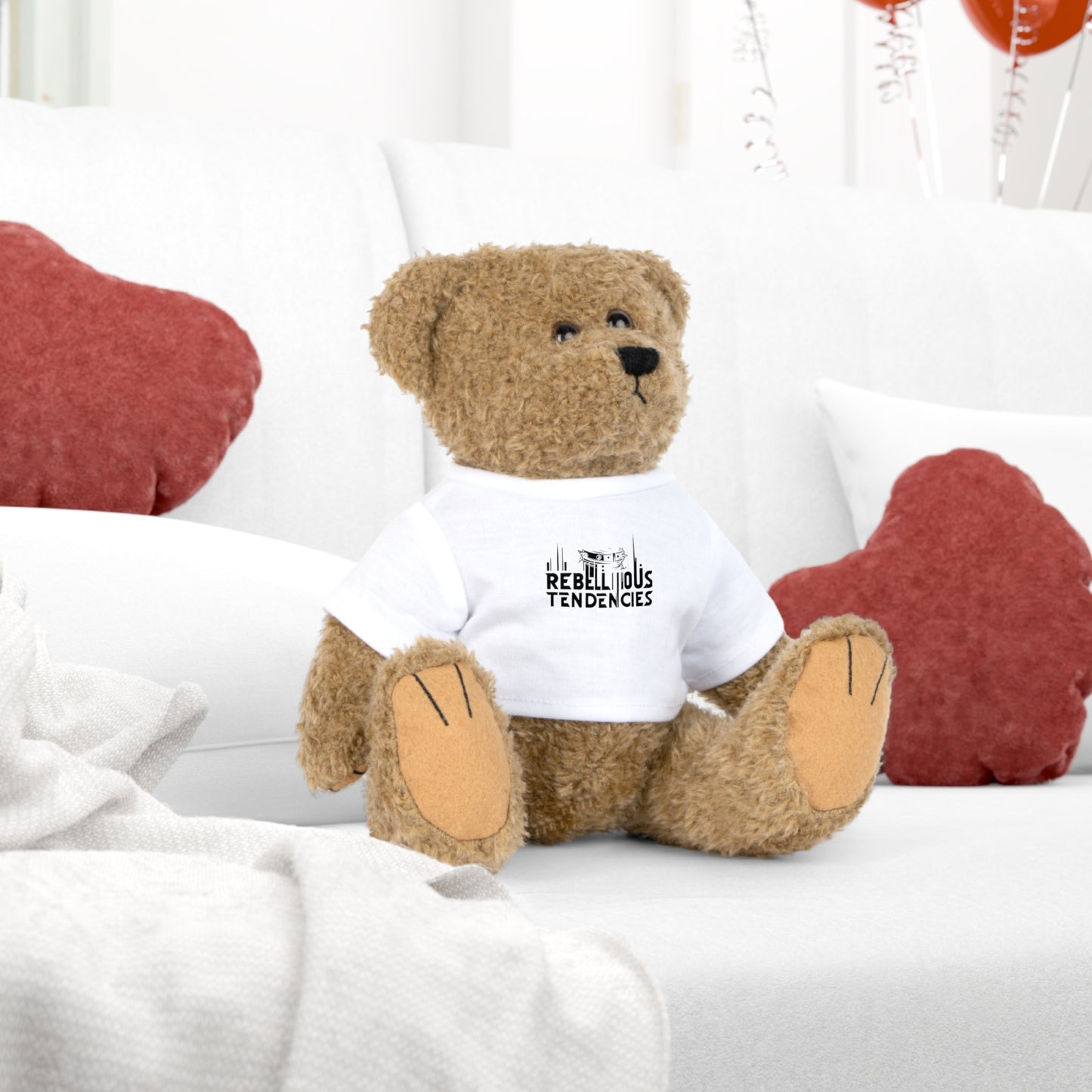 Urban Street Art Plush Toy with T-Shirt | Edgy, Soft, and Personalized