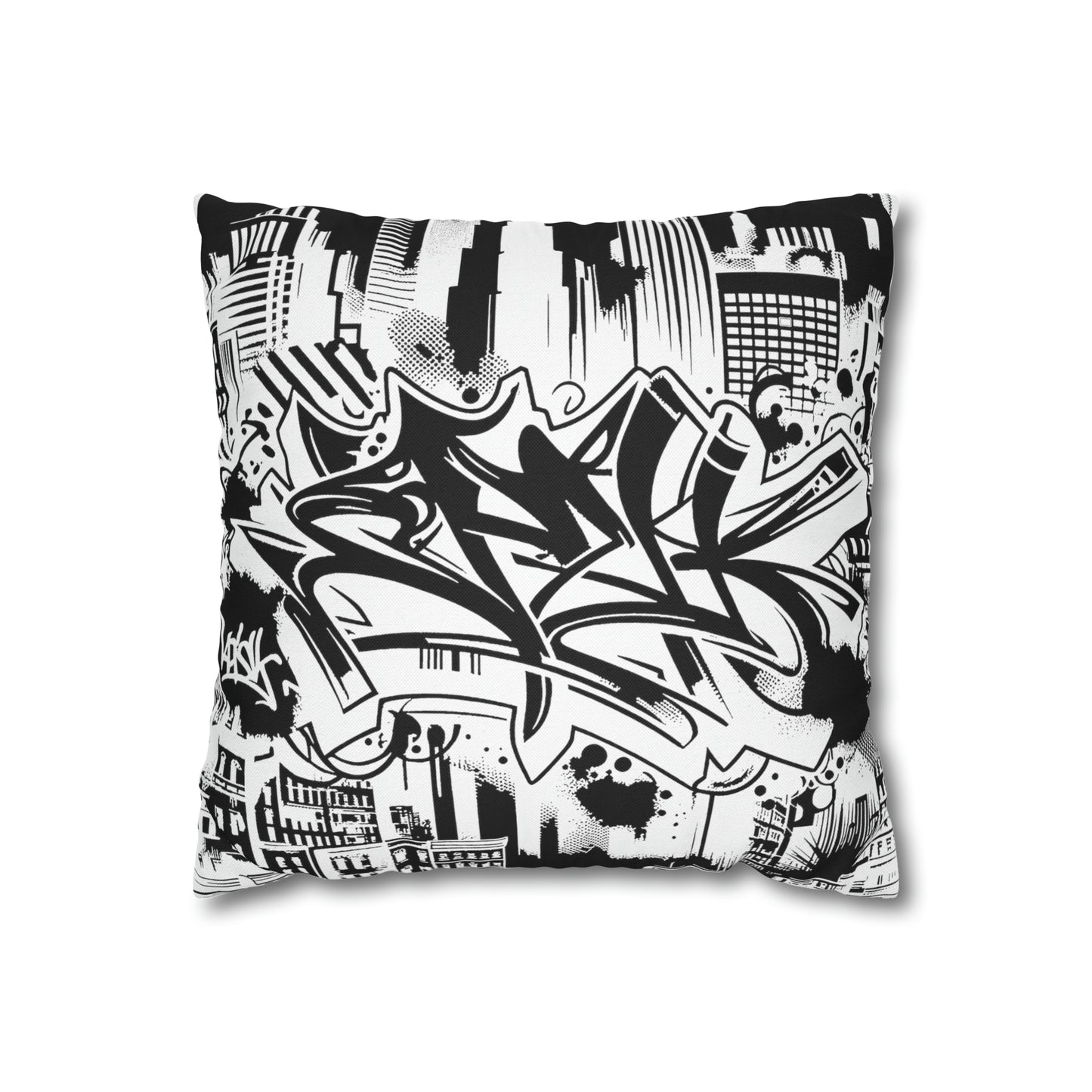 Rebel-Graffiti Square Pillow Case