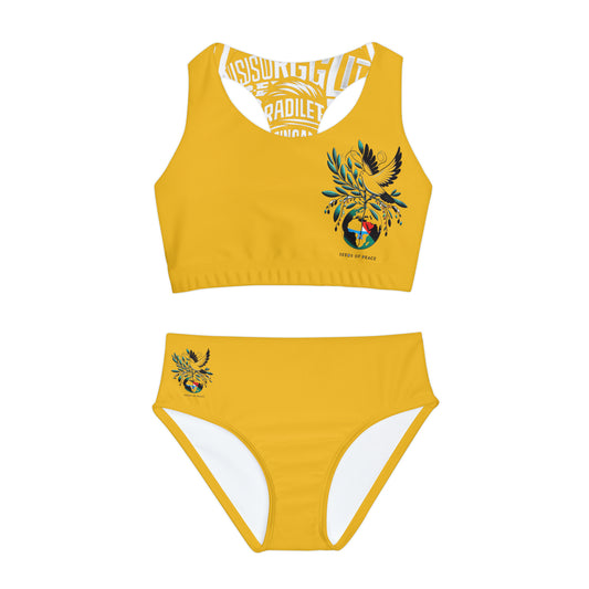 Rebellious-Kids Seeds Of Peace Two Piece Swimsuit
